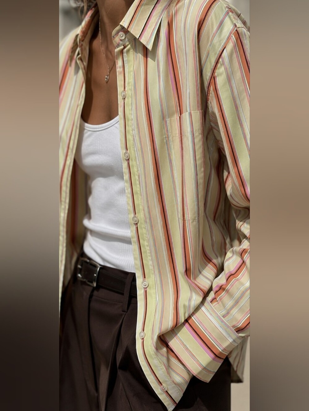 ETRO Milano Women's IT 46 US 10 Multicolor Striped Button Down Shirt Italy Y2K